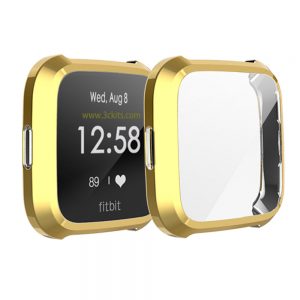 Fitbit-Versa-2-protector-screen-protector-for-Fitbit-Versa-2-2e watch-all-around-protector-for wearable-technology-device-accessories-bumper-cover-Gold