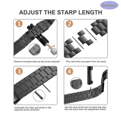 how to adjust stainless steel watch strap of apple watch or samsung smart watch