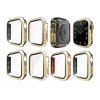 Fashion Screen protector case Cover For Apple Watch 6 SE 5 4 3 2 1 44mm 40mm 42mm 38mm two-tone color fashion screen protector case cover navy blue Pink black white red green iwtach fashion accessories