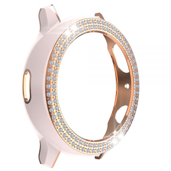Smart Watch Screen Protector for Samsung Galaxy Active 2 Pink and rose gold line jade look bezel fashion frame protector decoration accessories glitter bling dimamond look 3ckitscom