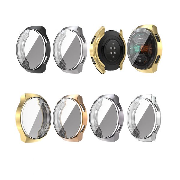 Screen Protector for Huawei GT2e, Soft Plated TPU All-Around Protective Bumper Cover Case for Huawei Watch GT 2e Accessories