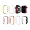 Watch Case for Apple Watch7 41mm 45mm,Single Row Glitter Rhinestones Bling Crystal Diamonds Look Protective Frame Case Cover
