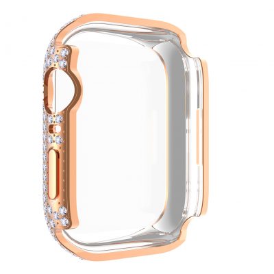 Best Protector For Apple Watch 6 5 SE 4 40mm 44mm,6 Pack Full Bling Rhinestone Sparkling Crystal Diamonds Look Hard PC Watch Case Cover With HD Tempered Glass Build-in Screen