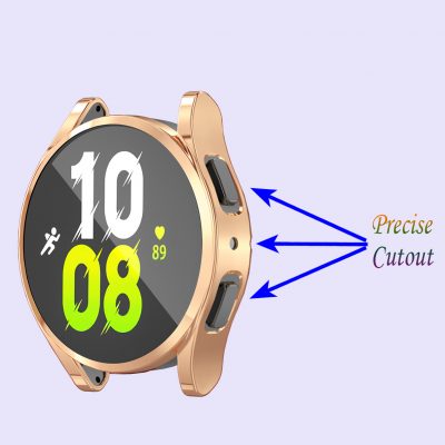 Best screen proector for Samsung Galaxy watch 5 44mm 40mm, Samsung watch 5 protector 8 pack cover bumper shell