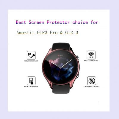 Protector For Amazfit GTR3 Pro & GTR 3,7 Pack All-Around Soft TPU Protective Cover With High Transparency Build-in Screen Case Cover