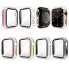 Best Fashion Protector For Apple Watch7 8 41mm 45mm,6 Pack Full Bling Rhinestone Sparkling Crystal Diamonds Look Hard PC Watch Case Cover With HD Tempered Glass Build-in Screen 6pack